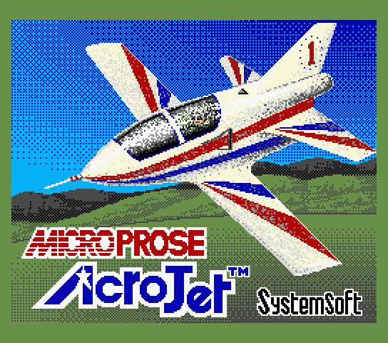 Acrojet title screen for MSX2